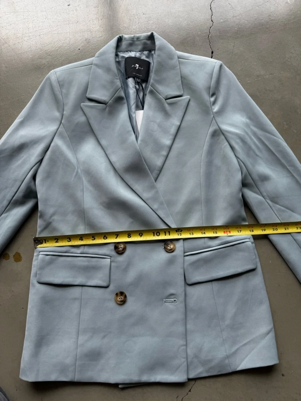 7 For All Mankind / Double Breasted Blazer / Blue - Picture 14 of 14